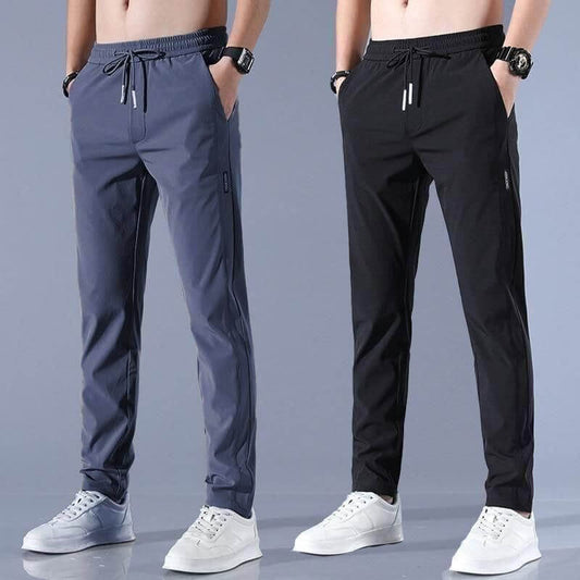 Premium Men's Lycra Track Pants (Pack of 2).