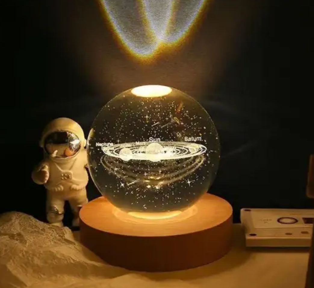 3D Round Moon Lamp